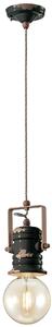 Sospensione da interno a Una luce in materiale Ceramico URBAN RETRO' dimensione 13x h 19 cm peso 1,24 kg - Attacco Lampada E 27 nero
