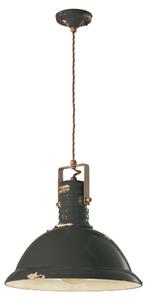 Sospensione da interno in Ferro e materiale Ceramico Vintage URBAN RETRO' dimensione 40x40x h 36 cm peso 3,62 kg - Attacco Lampada E 27 Vintage Nero