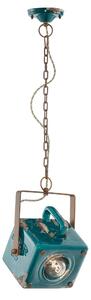 Sospensione da interno a in Ferro e materiale Ceramico URBAN RETRO' dimensione 23x16x h 95 cm peso 3,10 kg - Attacco Lampada E 27 Vintage Verde