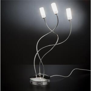 Lume, Abat-Jour struttura in metallo cromato 3 LUCI Dimensioni 14xh 60 cm E 14 3x Max 40 Watt 1,5 kg Senza Diffusori in vetro