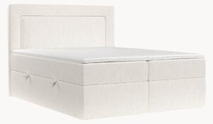 Letto boxspring in ciniglia fatto a mano con contenitore Imagine, H3