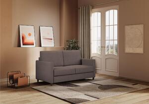Divano Karay 2 posti due sedute da 60cm misure esterne 138x85x h 85 cm - Kg 22 rivestimento completamente sfoderabile colore Talpa