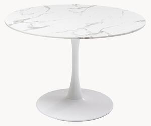 Tavolo rotondo con piano in marmo minerale Veneto, Ø 110 cm