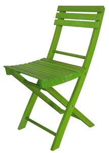 Sedia pieghevole in frassino BASIC 43x44xh78 cm -peso 3,6 kg frassino naturale. set da 2 pezzi VERDE ACIDO