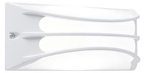 Applique in alluminio pressofuso BRA APPLIQUE GRIGLIA Dimensioni 22x10,3x h 10 cm Diffusore in termoplastico opalino 10W LED 3000K colore BIANCO