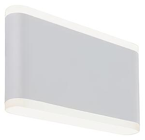 Applique in alluminio pressofuso WAVE APPLIQUE DOPPIA Dimensioni 17,5 x5xh 10,6 cm 7W 7W LED 3000K colore BIANCO