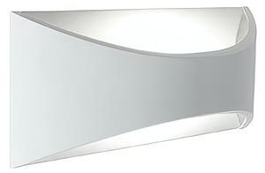 Applique in pressofusione di alluminio MOON APPLIQUE RIFLESSA Dimensioni 22x9xh 8 cm 5W LED 3000K Diffusore in termoplastico satinato colore BIANCO