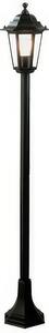 Paletto in pressofusione di alluminio KAYAK PALETTO E27 Dimensioni 18x20xh 121 cm Diffusori in vetro trasparente colore NERO
