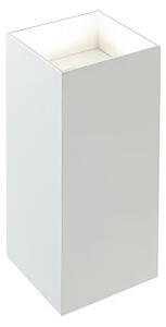 Applique in alluminio pressofuso TOWER APPLIQUE DOPPIA Dimensioni Diffusore � 8,1xh 18 cm in vetro trasparente. 6W 6W LED 3000K colore BIANCO