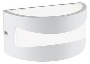 Applique in alluminio pressofuso TIBET APPLIQUE CHIUSA Dimensioni 22x10,8xh 12,1 cm 10W LED 3000K colore BIANCO