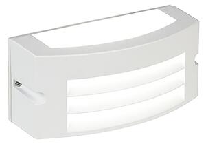 Applique in alluminio pressofuso KOBE APPLIQUE ALETTE 10W LED 4000K Dimensioni 22x10xh10 cm Diffusore in termoplastico opalino colore BIANCO