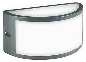 Applique in alluminio pressofuso PETIT APPLIQUE APERTA Dimensioni 22x10,8xh 12,1 cm 10W LED 3000K colore GRAFITE