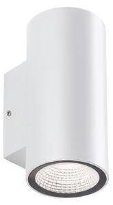 Punto luce in alluminio pressofuso SINO APPLIQUE DOPPIA Dimensioni 5,8x7,4xh 12,8 cm Diffusore in vetro trasparente3W 3W LED 4000K colore BIANCO