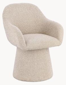 Poltrona girevole in bouclé Antara