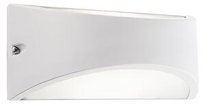Applique in alluminio pressofuso LHASA APPLIQUE FASCIA Dimensioni 22x10xh 10 cm Diffusore in termoplastico opalino10W LED 4000K colore BIANCO