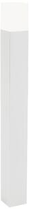 Paletto in pressofusione di alluminio KUBE PALO ALTO 7W LED 4000K Dimensioni 8x8x h 80 cm Diffusore in termoplastico opalino colore BIANCO