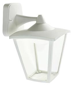 Applique in alluminio pressofuso. Diffusori in vetro trasparente ROYAL APPLIQUE IN BASSO 7W LED 4000K Dimensioni 18x22xh 28,2 cm Diffusore di protezione interno colore BIANCO