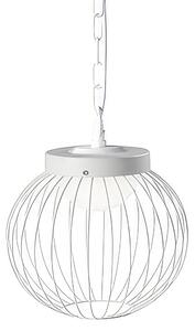 Sospensione in alluminio e metallo CAGE SOSPENSIONE 20W LED 4000K Dimensioni 25,3xh 23,6 cm Diffusore in termoplastico opalino colore BIANCO
