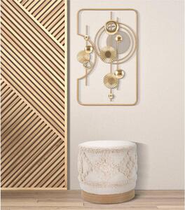 Pannello decorativo 3D composto da figure geometriche astratte. GOLDY, 49x,3,8x h80 cm peso 1,500 kg colori nero
