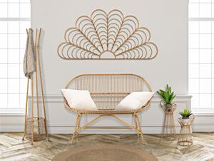 Portavasi con piedistallo in rattan e Metallo metallo, PANAMA Dimensioni � 28xh 48 cm portavasi lavorazione paglia di Vienna