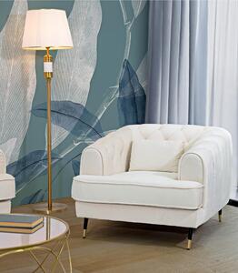 Poltrona in tessuto imbottito dalle linee morbide e sinuose PRAGA Dimensioni 93x86x h 71 cm - peso 22 kg gambe Metallo nero