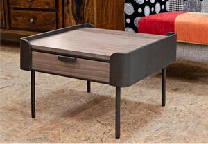 Tavolo da caff� quadrato completo di 2 cassetti, TORONTO , Dimensioni 60x60x h 41 cm piano lavorazione