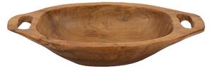 Svuotatasche in teak riciclato, realizzato a mano Dimensioni 37x26,5x h 7cm - 0,65 kg Colore legno con venature