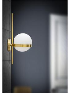Lampada, Applique Da Muro in metallo dorato opaco GLAMY CIRCLE Dimensioni 15x20x40cm Linea Glamy colore oro