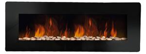 Camino elettrico caminetto da parete DALLAS Dimensioni 127x11x h 50 cm- Peso kg 20
