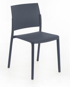 Sedia in Polipropilene schienale in polipropilene MODELLO VENUS IMPILABILE dimensioni 55x52x h 81 cm - peso 4 kg sedia colore Grigio Scuro