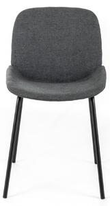 Sedia dalle linee morbide ed Rivestimento tessuto danno forma a MODELLO EVA dimensioni 52x46x h 80 cm - peso 5,5 kg sedia in tessuto Rivestimento Grigio scuro