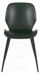 Sedia dalle linee morbide ed Rivestimenton soft-touch MODELLO DIANA dimensioni 52x45x h 83 cm - peso 5,8 kg sedia in tessuto Rivestimento Verde scuro