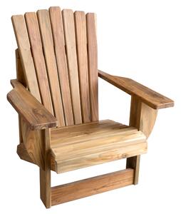 Adirondack sedia design Americano ESSENZA in teak massello Dimensioni 100x90 x h110 cm fatto a mano