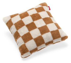Square Pillow Cuscino Teddy Chess Almond Crema - Fatboy®