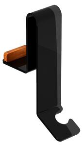 Gancio Doccia - Fissaggio a Vetro o Box Doccia 20x18,5x h 23 cm plexiglass e in legno sono realizzati in Teak