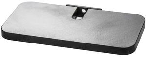 Mensola da applicare alla barra della collezione SISTEMA PROP Dimensione 20,5x10,5 cm colore nero opaco