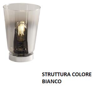 Plafoniera bianco 1 luce cromo 1164bi-pl1-cr