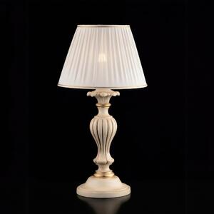 Lume in Legno Avorio e Oro Leonardo 62x�35 cm, Colore Avorio Foglia Oro, 1xE27 - 55 Watt Max