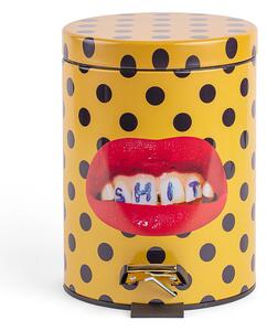 Shit Toiletpaper Home Cestino Ø25xH39,5 Giallo/Nero/Multicolor - Seletti