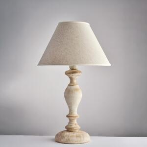 Lume Cascina in Legno Bianco e Tortora, 1 Luce, �35xH57 cm, Colore Bianco Tortora