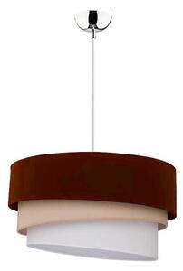 Duolla - Lampadario a sospensione con filo TRIO 1xE27/40W/230V diametro 45 cm marrone/beige/bianco