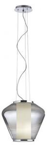 Redo 01-1140 - Lampadario a sospensione con filo FUSION 1xE27/42W/230V diametro 38 cm grigio