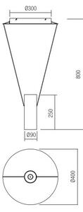 Redo 01-1970 - Lampadario a sospensione con filo LED dimmerabile ESSENCE LED/24W/230V CRI 90 bianco