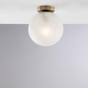 Plafoniera Olaf �20xH23 cm, colore Bronzato, ferro cromo nero, illuminazione 1xE27 - 55 Watt Max