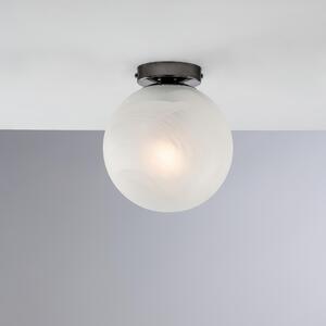 Plafoniera Olaf in Ferro Bronzato, �20xH23 cm, Cromo Nero, 1xE27 - 55 Watt Max