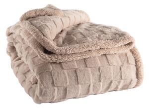 Coperta beige in micropile 150x200 cm Rava – Tiseco Home Studio