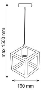 Lampada a sospensione SWEDEN 1xE27/20W/230V