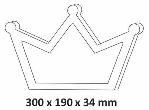 Applique LED per bambini LED/2xAA corona rosa