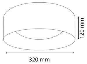 Plafoniera LED TULUZA LED/18W/230V diametro 32 cm bianco