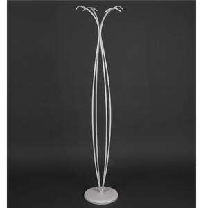 Appendiabiti da terra a colonna in ferro battuto con base rotonda e 4 appendinI Dimensioni 40x40x h 175 cm la natura con una struttura rotonda a Gabbia colore Bianco Pastello